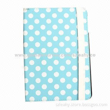 Dots design smart and cute leather case for iPad mini
